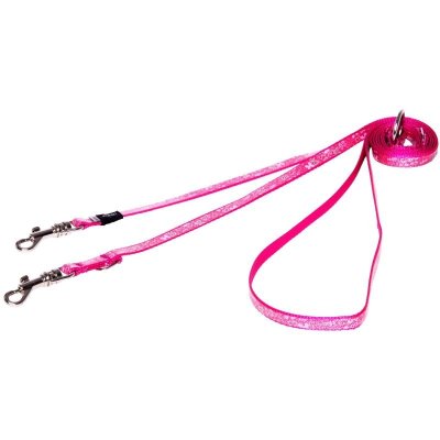 Rogz поводок перестежка для миниатюрных изящных собак размер XS серия Trendy. Длина до 180 см, розовый
