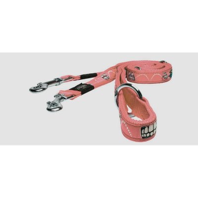 Rogz поводок-перестежка для собак крупных пород серии Fancy Dress - максимальная длина 160 см (цвет черный/серый)