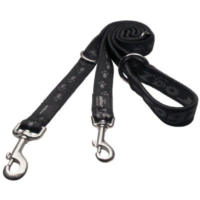 Rogz поводок-перестежка для собак средних пород размер M серия Fancy Dress. Длина до 180 см черный мультиколор