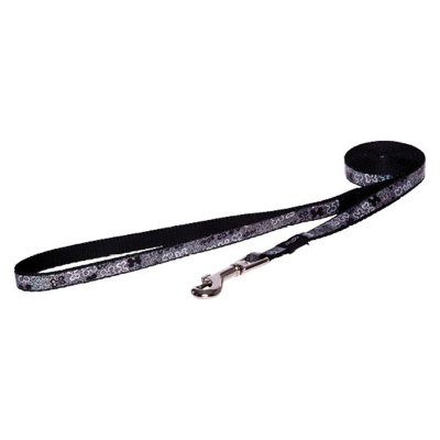 Rogz поводок удлиненный светоотражающий для собак крупных пород размер L серия Pavement . Длина до 180 см серый, черный