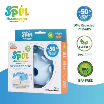 PetDreamHouse НЛО Лабиринт комплектующая для интерактивной системы кормления Спин, голубой - 3 л