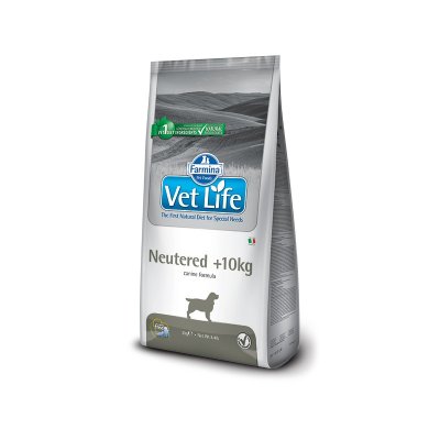 Farmina Vet Life Dog Neutered +10kg ветеринарный диетический сухой корм для взрослых стерилизованных или кастрированных собак с весом более