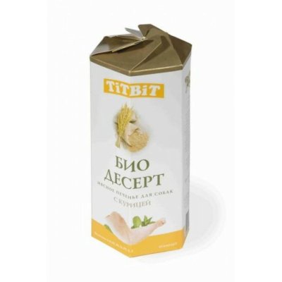 TiTBiT лакомство для собак печенье с курицей стандарт - 350 г