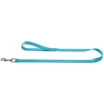 Поводок Hunter Smart &quot;Ecco&quot; / Хантер Смарт &quot;Экко&quot; бирюзовый для собак средних пород, длина 110 см, ширина 10 мм