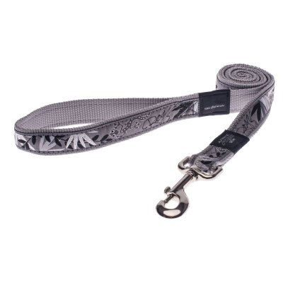 Rogz поводок для собак особо крупных пород размер XL серия Fancy Dress. Длина 120 см серый, серебро