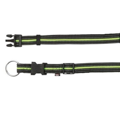 Ошейник Trixie Fusion для собак M-L 35–55 см/20 мм черно-зеленый