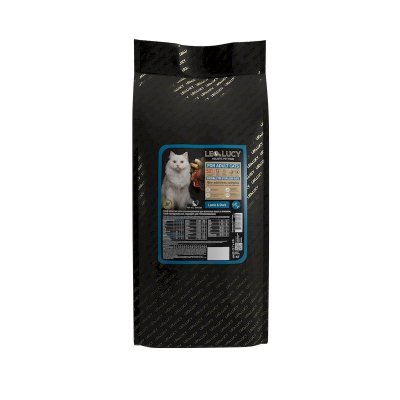 Leo&amp;Lucy сухой полнорационный корм для стерилизованных кошек, с ягненком, уткой и биодобавками - 5 кг