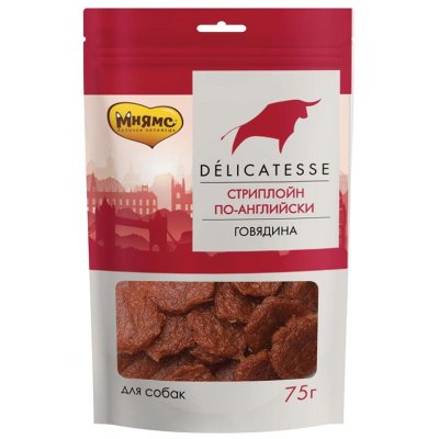 Мнямс лакомство для собак, стриплойн по-английски - 75 г