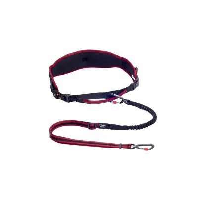 Rogz Air Tech Sport Riem &amp; Lijn L-XL Red комплект для каникросса с амортизирующим поводком, размер XL, длина 1-1,5 м - 39-64 кг, на обхват талии 80-120 см, цвет красный