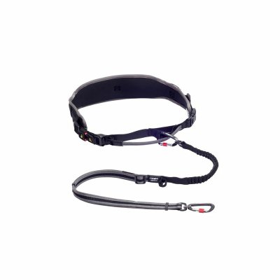 Rogz Air Tech Sport Riem &amp; Lijn L-XL Grey комплект для каникросса с амортизирующим поводком, размер XL, длина 1-1,5 м - 39-64 кг, на обхват талии 80-120 см, цвет серый