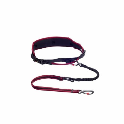 Rogz Air Tech Sport Riem &amp; Lijn S-M Red комплект для каникросса с амортизирующим поводком, размер S M, длина 1-1,5 м - 8-14 кг, обхват талии 68-100 см, красный