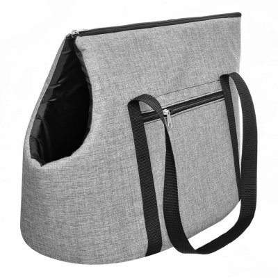 Переноски Yami Yami транспортировка Сумка "Модная" для мопсов, бишонов, нейлон, софтлекс (серый)