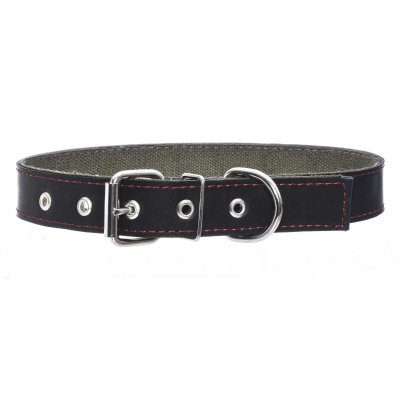 Ошейники, шлейки Yami Yami амуниция Ошейник брезентовый на коже (53-65 см)