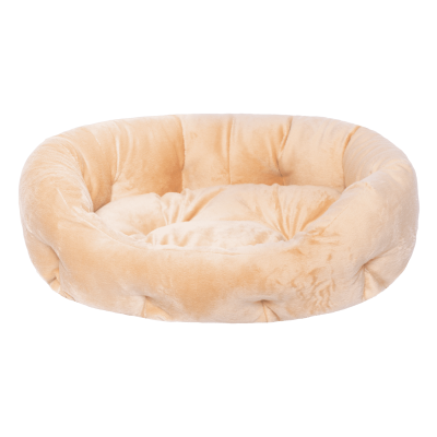 Лежаки Yami Yami лежаки Лежак овальный, с подушкой, бежевый (S)