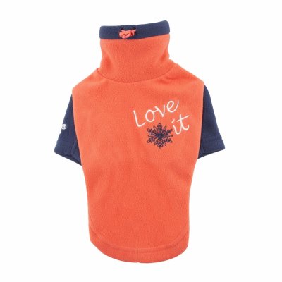 Одежда Puppia Водолазка с контрастным воротом и рукавами, оранжевый (XL)