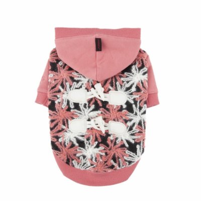 Одежда Puppia Худи с капюшоном и вывязанными цветами "Камассия", розовый (L)