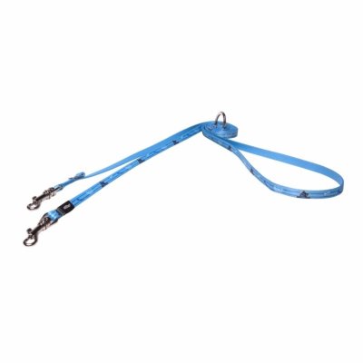 Ошейники, шлейки Rogz Поводок-перестежка для щенков, голубой (ЮАР) (S)