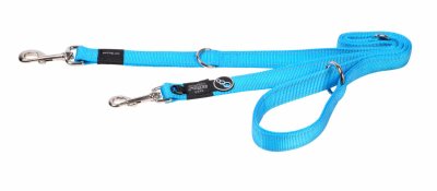 Ошейники, шлейки Rogz Поводок-перестежка "Utility", голубой (ЮАР) (S)