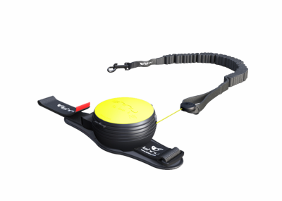 Ошейники, шлейки Lishinu Поводок-рулетка "Bungee"для собак, неоновый желтый (L)