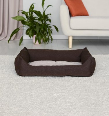 Лежаки Yami Yami лежаки Лежак прямоугольный пухлый, коричневый (M)