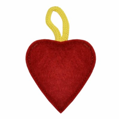 Для дома PETSHOP Игрушка для кошек "Фетровое сердечко с кошачьей мятой" (5  см)