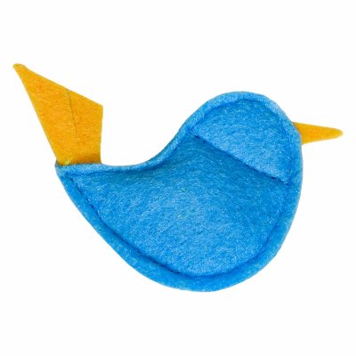 Для дома PETSHOP Игрушка для кошек "Фетровая птичка с кошачьей мятой" (5   см)