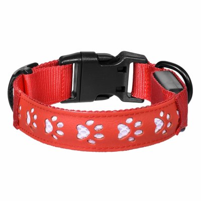 Ошейники, шлейки Tappi амуниция Светодиодный ошейник "Нокко", красный (S)