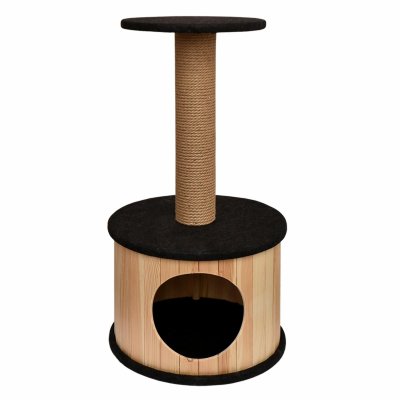 Когтеточки Lelap когтеточки Домик-когтеточка "Фелин", 42*42*80 см (42х42х80 см)