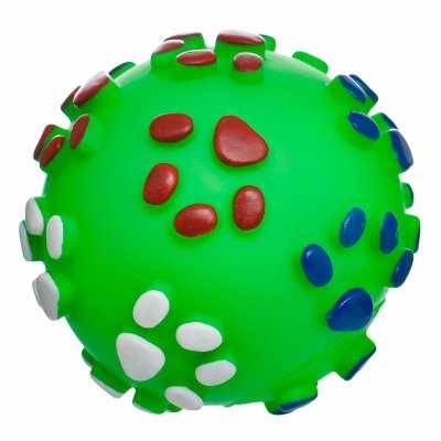 Апорты Tappi игрушки Игрушка для животных мячик с принтом "Лапки" (8,5 см)