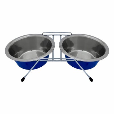 Миски Tappi миски Двойная миска "Хади", синяя (800 мл)