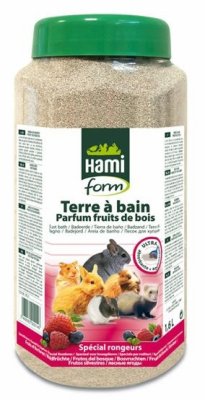 Наполнители, сено и опилки Hamiform Bio Organic, Песок для купания для всех грызунов с ароматом лесных ягод (Франция) (1,6 л)