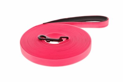 Ошейники, шлейки Ferribiella аксессуары Тонкий силиконовый поводок, розовый (2*1000 см)