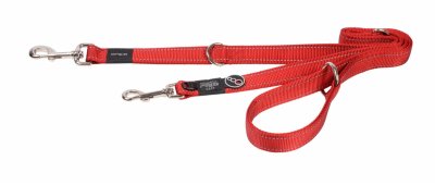 Ошейники, шлейки Rogz Поводок-перестежка "Utility", красный (ЮАР) (S)