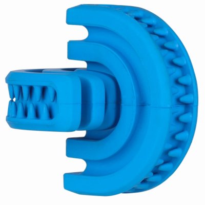 Для дома Mr.Kranch Игрушка "Головоломка дентальная" для собак с ароматом курицы, синяя (8х8,5 см)