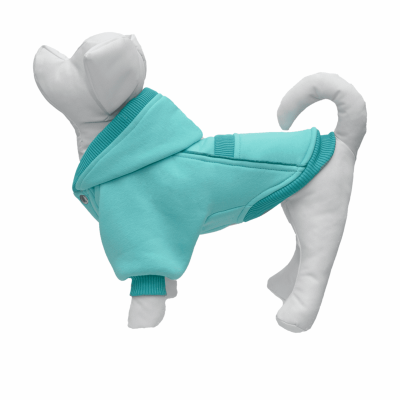 Одежда Tappi одежда Толстовка "Флип" для собак и кошек, бирюзовая (L)