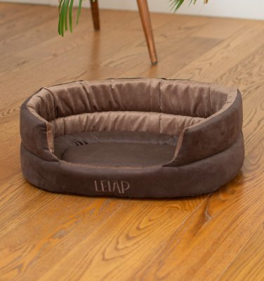 Лежаки Lelap лежаки Лежанка для кошек и собак "Nuage" бежевая (48х40х15 см)