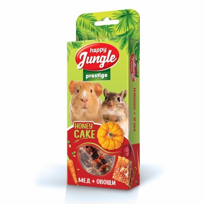 Лакомства Happy Jungle Престиж Корзинки для грызунов мед+овощи 3 шт (85 г)