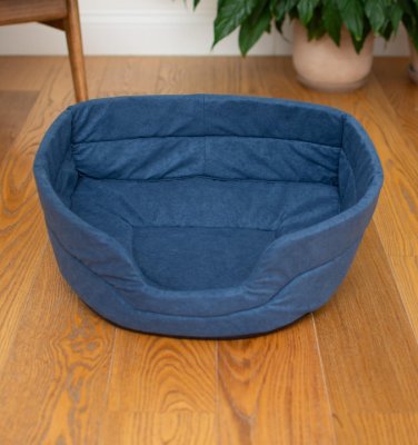 Лежаки PETSHOP Лежак полукруглый, синий (38х31х14 см)