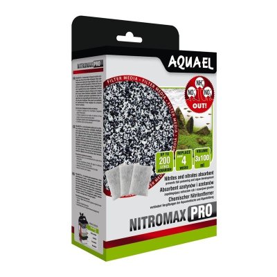 Наполнитель для аквариумных фильтров AQUAEL NITROMAX PRO (3х100 мл) (поглотитель нитритов и нитратов)