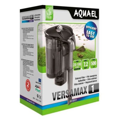 Внешний фильтр AQUAEL VERSAMAX 1 для аквариума 20 - 100 л (500 л/ч, 7.2 Вт), навесной