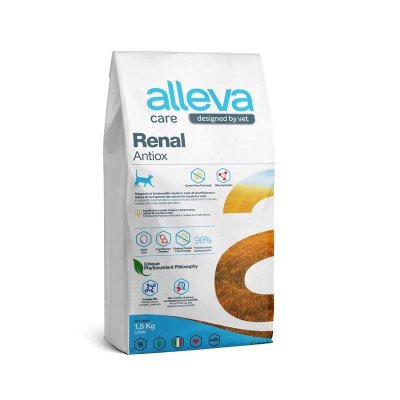 Alleva Care Cat Adult Renal-Antiox сухой диетический корм для взрослых кошек для поддержания функций почек