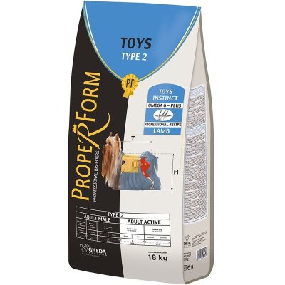 Unica Forma Toys Adult Care сухой корм для собак мелких и миниатюрных пород, с ягненком - 15 кг