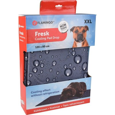 Flamingo охлаждающая подстилка XXL для собак, серая - 120 х 80 см
