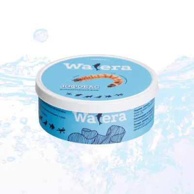 WATERA Зофобас консервированный для рептилий, грызунов, птиц и рыб, 40 гр.