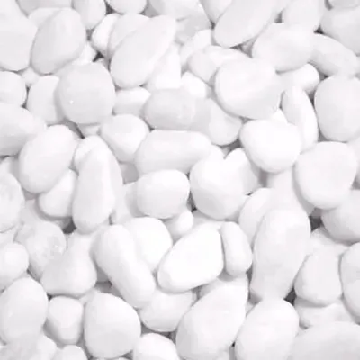 Аквагрунт Грунт белый окатанный в ведре, размер гранул 10-20мм, 2л