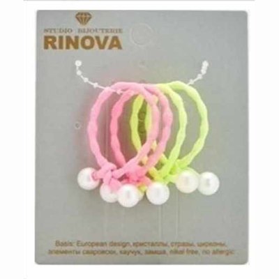 RINOVA Набор резинок с украшением 4 шт