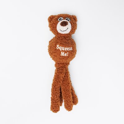 RURRI Игрушка для собак Медвежонок с мячом, 25 см