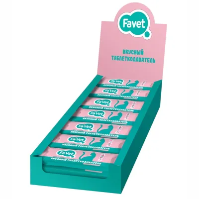 FAVET Favet Вкусный таблеткодаватель для кошек, 1 шт.