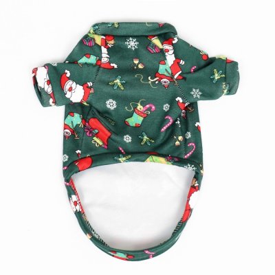 Кофта для животных SIMA LAND &quot;Подарки&quot; новогодняя, размер M, зеленый (ДС 30см, ОШ 26см, ОГ 38см)