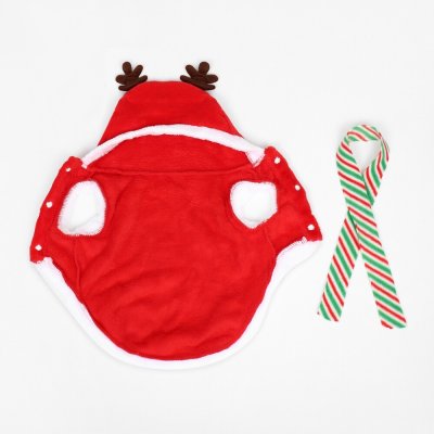 Костюм для животных SIMA LAND "Новогодний с рожками", размер XS (ДС 20см, ОГ 30см)